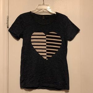 Brand: J Crew, Size: Xsmall, Colors: heathered navy and cream